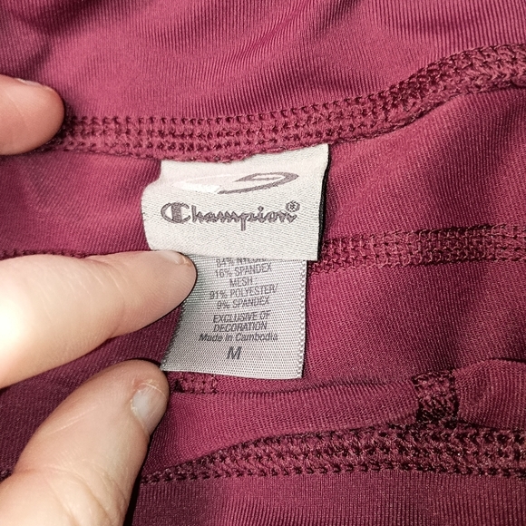 2/$30 CHAMPION Burgundy Merlo and‎ Black Leggings-(#132) - Picture 2 of 5